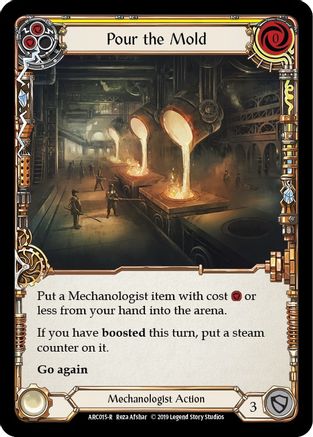 Pour the Mold (Yellow) (ARC015) - Arcane Rising 1st Edition Rainbow Foil