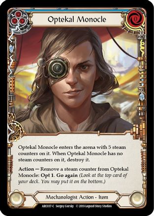 Optekal Monocle (ARC037) - Arcane Rising Unlimited Edition Rainbow Foil