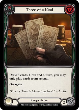 Three of a Kind (ARC044) - Arcane Rising Unlimited Edition Rainbow Foil
