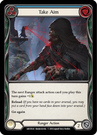 Take Aim (Blue) (ARC056) - Arcane Rising Unlimited Edition Rainbow Foil