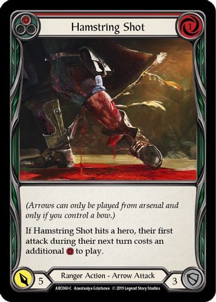 Hamstring Shot (Red) (ARC060) - Arcane Rising Unlimited Edition Rainbow Foil