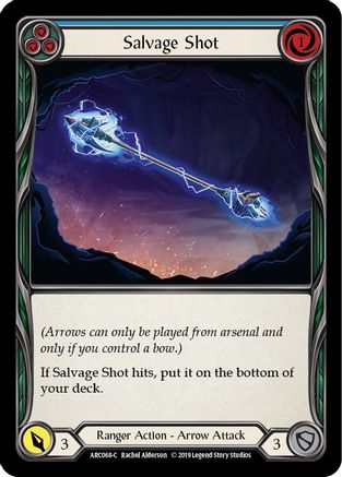 Salvage Shot (Blue) (ARC068) - Arcane Rising Unlimited Edition Rainbow Foil