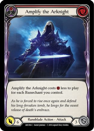 Amplify the Arknight (Red) (ARC094) - Arcane Rising 1st Edition
