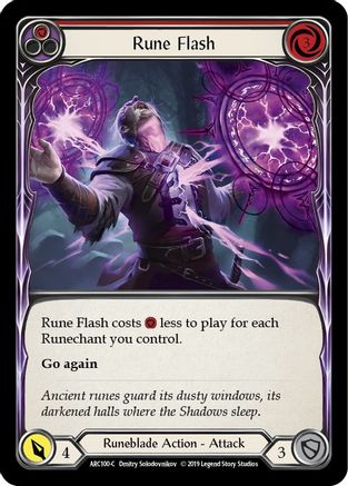 Rune Flash (Red) (ARC100) - Arcane Rising 1st Edition