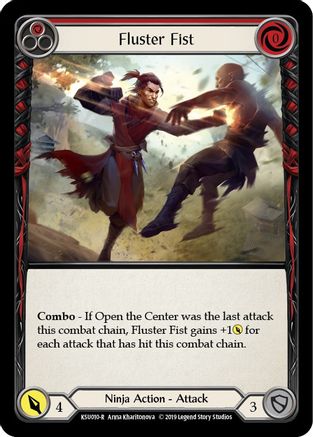 Fluster Fist (Red) (KSU010) - Hero Deck: Katsu 1st Edition