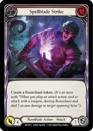 Spellblade Strike (Red) (ARC103) - Arcane Rising 1st Edition