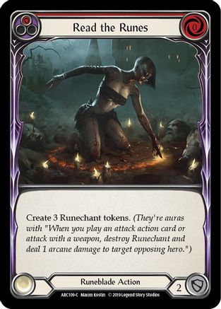 Read the Runes (Red) (ARC109) - Arcane Rising Unlimited Edition Rainbow Foil