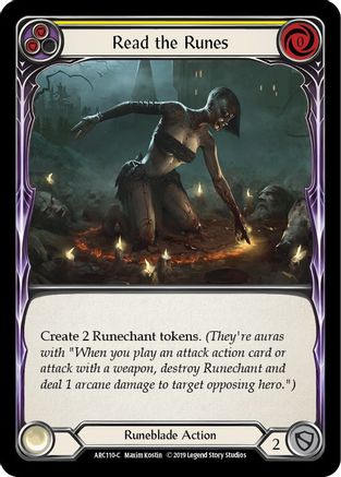 Read the Runes (Yellow) (ARC110) - Arcane Rising 1st Edition