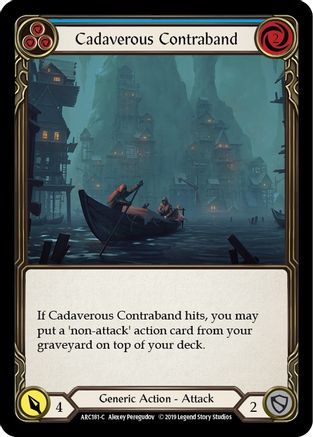 Cadaverous Contraband (Blue) (ARC181) - Arcane Rising Unlimited Edition Rainbow Foil