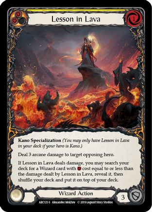 Lesson in Lava (ARC121) - Arcane Rising 1st Edition Rainbow Foil
