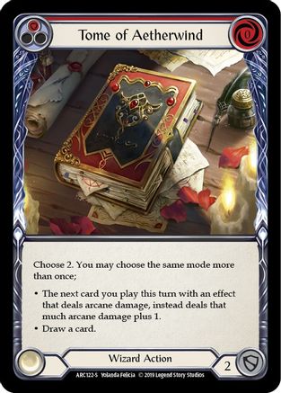 Tome of Aetherwind (ARC122) - Arcane Rising Unlimited Edition