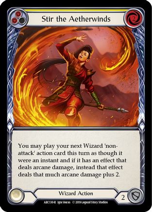 Stir the Aetherwinds (Yellow) (ARC130) - Arcane Rising 1st Edition