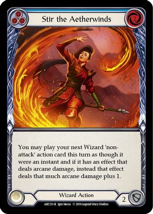 Stir the Aetherwinds (Blue) (ARC131) - Arcane Rising Unlimited Edition