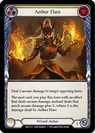 Aether Flare (Yellow) (ARC133) - Arcane Rising Unlimited Edition