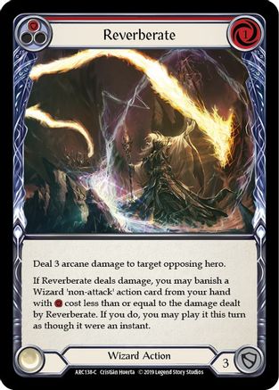 Reverberate (Red) (ARC138) - Arcane Rising 1st Edition Rainbow Foil