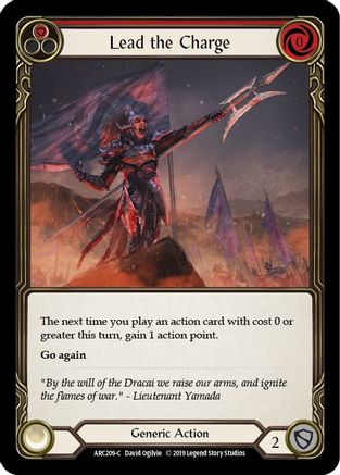 Lead the Charge (Red) (ARC209) - Arcane Rising Unlimited Edition Rainbow Foil