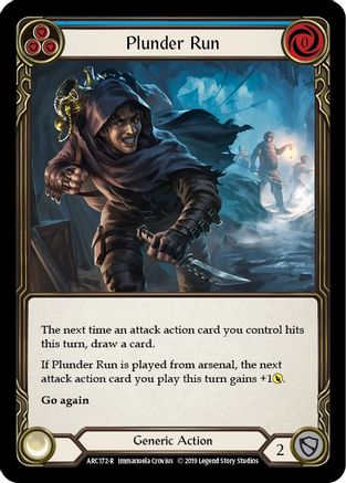 Plunder Run (Blue) (ARC172) - Arcane Rising Unlimited Edition