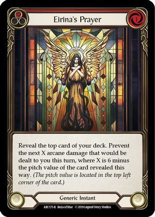 Eirina's Prayer (Red) (ARC173) - Arcane Rising 1st Edition