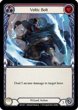 Voltic Bolt (Red) (ARC147) - Arcane Rising Unlimited Edition Rainbow Foil