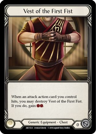 Vest of the First Fist (ARC152) - Arcane Rising 1st Edition Cold Foil