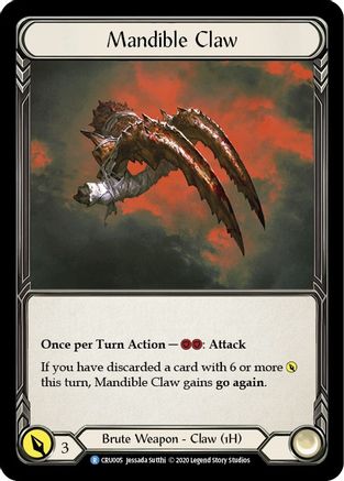 Mandible Claw (Reverse) (CRU005) - Crucible of War 1st Edition