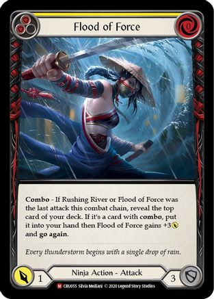Flood of Force (CRU055) - Crucible of War 1st Edition Rainbow Foil