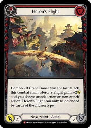 Heron's Flight (CRU056) - Crucible of War Unlimited Edition Rainbow Foil