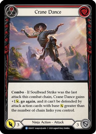 Crane Dance (Red) (CRU057) - Crucible of War Unlimited Edition Rainbow Foil