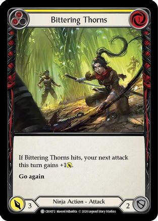Bittering Thorns (CRU072) - Crucible of War Unlimited Edition Rainbow Foil