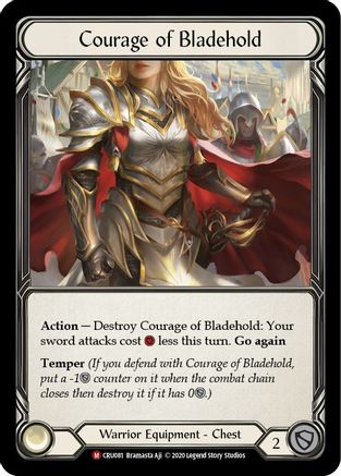 Courage of Bladehold (CRU081) - Crucible of War 1st Edition Cold Foil