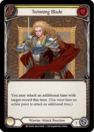 Twinning Blade (CRU082) - Crucible of War Unlimited Edition Rainbow Foil
