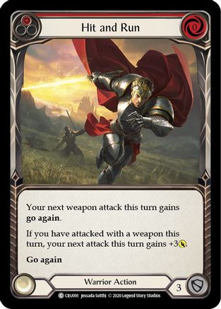 Hit and Run (Red) (CRU091) - Crucible of War Unlimited Edition