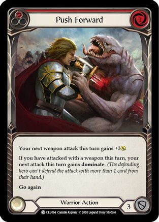 Push Forward (Red) (CRU094) - Crucible of War 1st Edition