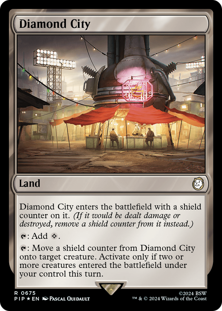 Diamond City (Surge Foil) (PIP-675) - Fallout Foil