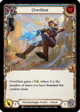 Overblast (Blue) (CRU114) - Crucible of War Unlimited Edition