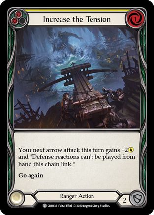 Increase the Tension (Yellow) (CRU136) - Crucible of War 1st Edition Rainbow Foil