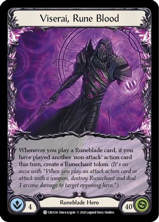 Viserai, Rune Blood (CRU138) - Crucible of War 1st Edition