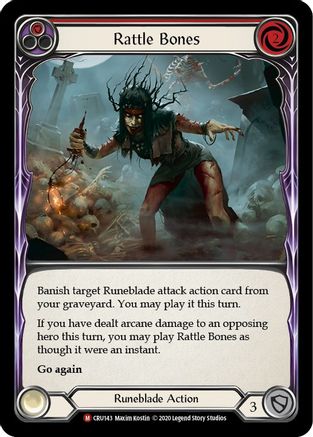 Rattle Bones (CRU143) - Crucible of War 1st Edition Rainbow Foil
