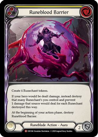 Runeblood Barrier (CRU144) - Crucible of War 1st Edition