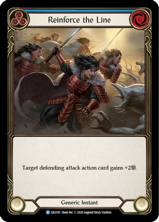 Reinforce the Line (Blue) (CRU191) - Crucible of War 1st Edition