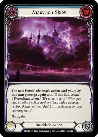 Mauvrion Skies (Blue) (CRU147) - Crucible of War Unlimited Edition
