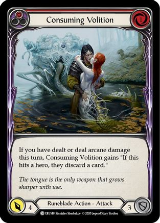 Consuming Volition (Red) (CRU148) - Crucible of War Unlimited Edition