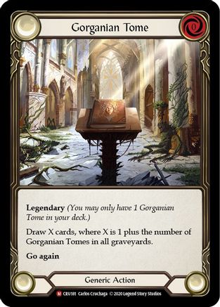 Gorganian Tome (CRU181) - Crucible of War 1st Edition Rainbow Foil