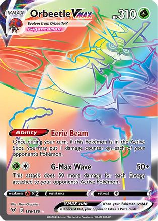 Orbeetle VMAX (Secret) [SWSH04 - 186/185]