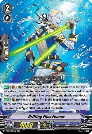Drifting Flow Fencer (V-BT11/024EN) - V-BT11: Storm of the Blue Cavalry