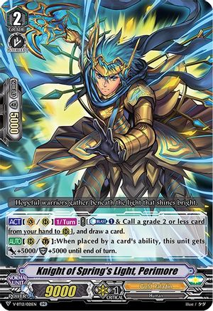 Knight of Spring's Light, Perimore (V-BT12/021EN) - V-BT12: Divine Lightning Radiance