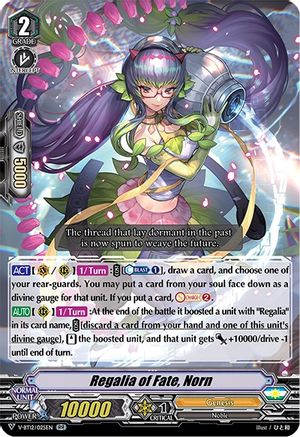 Regalia of Fate, Norn (V-BT12/025EN) - V-BT12: Divine Lightning Radiance