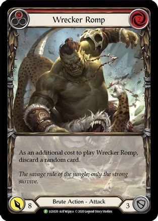 Wrecker Romp (Red) - LGS020 (LGS020) - Flesh and Blood: Promo Cards Rainbow Foil