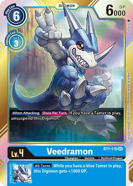 Veedramon (Secret Rare) [BT01-03A - BT1-115 SEC]