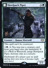 Howlpack Piper (PRE-205) - Innistrad: Crimson Vow Promos: (Double Faced Transform) Foil